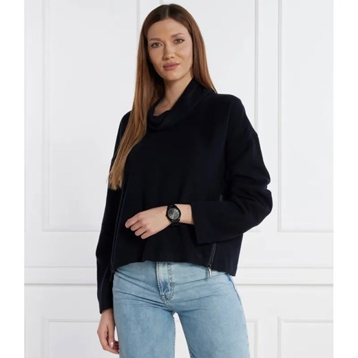Emporio Armani Wełniany sweter | Relaxed fit | z dodatkiem kaszmiru ze sklepu Gomez Fashion Store w kategorii Swetry damskie - zdjęcie 184338020