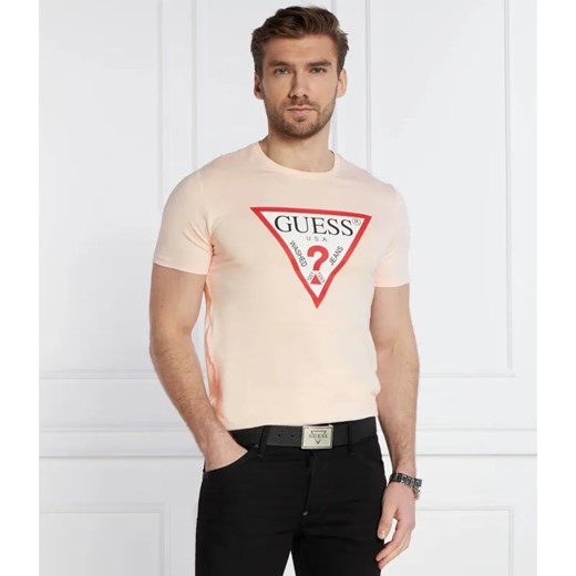 GUESS T-shirt | Slim Fit ze sklepu Gomez Fashion Store w kategorii T-shirty męskie - zdjęcie 184338041