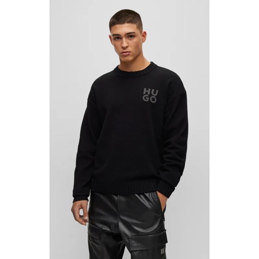 HUGO Wełniany sweter San Cassio-L | Regular Fit ze sklepu Gomez Fashion Store w kategorii Swetry męskie - zdjęcie 184338074