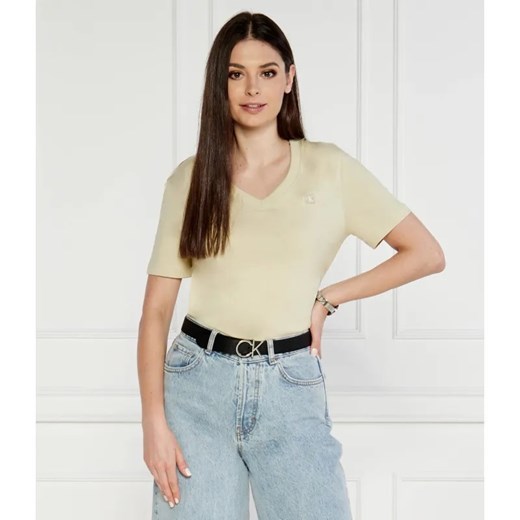 Calvin Klein Jeans T-shirt | Regular Fit ze sklepu Gomez Fashion Store w kategorii Bluzki damskie - zdjęcie 184338101