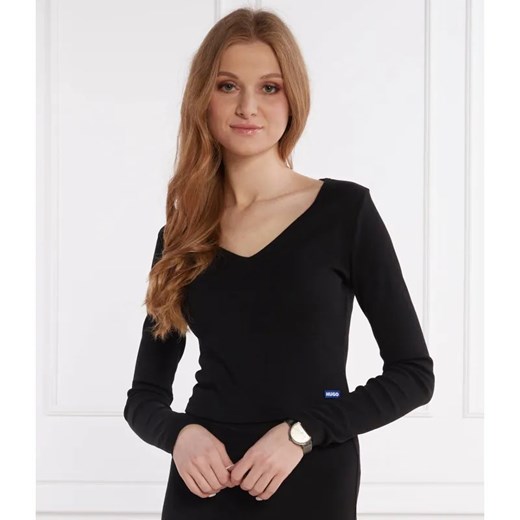 Hugo Blue Bluzka Darimina_B | Slim Fit ze sklepu Gomez Fashion Store w kategorii Bluzki damskie - zdjęcie 184338233
