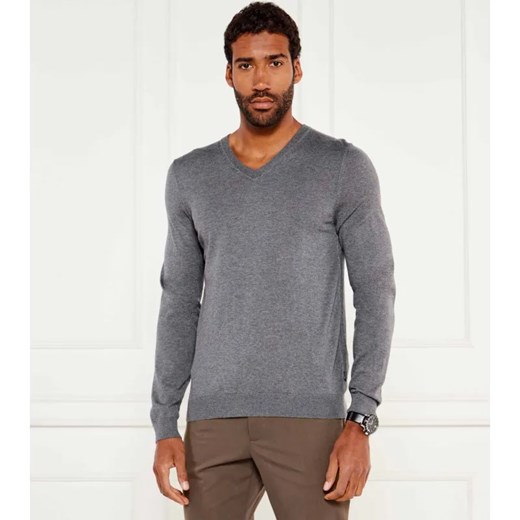 BOSS BLACK Wełniany sweter Melba-P | Slim Fit ze sklepu Gomez Fashion Store w kategorii Swetry męskie - zdjęcie 184338254
