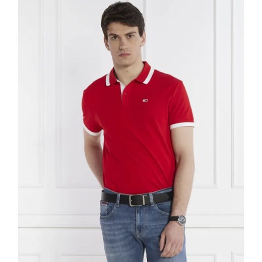 Tommy Jeans Polo TJM REG SOLID TIPPED | Regular Fit ze sklepu Gomez Fashion Store w kategorii T-shirty męskie - zdjęcie 184338272