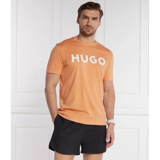 HUGO T-shirt Dulivio | Regular Fit ze sklepu Gomez Fashion Store w kategorii T-shirty męskie - zdjęcie 184338340