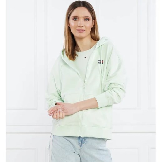 Tommy Jeans Bluza TJW RLX XS BADGE ZIP TRHU | Relaxed fit ze sklepu Gomez Fashion Store w kategorii Bluzy damskie - zdjęcie 184338371