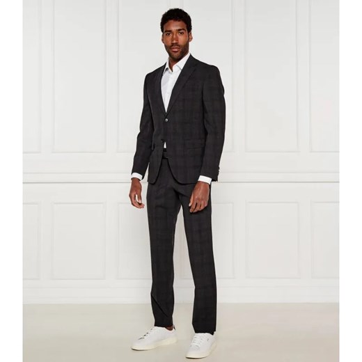 BOSS BLACK Wełniany garnitur P-Huge-2Pcs-252 | Slim Fit ze sklepu Gomez Fashion Store w kategorii Garnitury męskie - zdjęcie 184338470