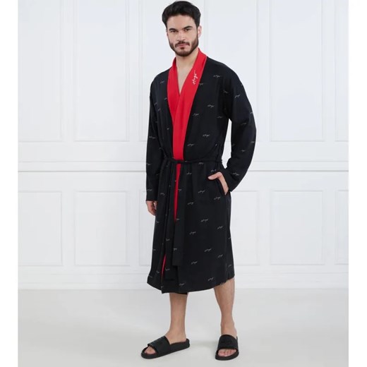 Hugo Bodywear Szlafrok Handwritten Kimono | Relaxed fit ze sklepu Gomez Fashion Store w kategorii Szlafroki męskie - zdjęcie 184338513