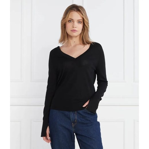 Calvin Klein Wełniany sweter EXTRA FINE V-NK | Regular Fit Calvin Klein L Gomez Fashion Store promocyjna cena