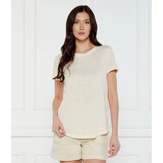 LAUREN RALPH LAUREN Lniany t-shirt | Regular Fit ze sklepu Gomez Fashion Store w kategorii Bluzki damskie - zdjęcie 184338541
