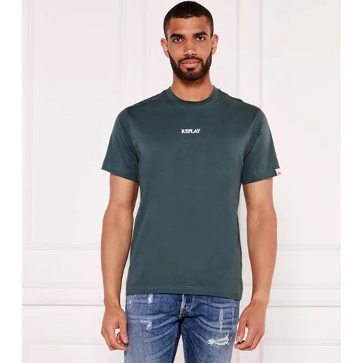 Replay T-shirt | Regular Fit ze sklepu Gomez Fashion Store w kategorii T-shirty męskie - zdjęcie 184338623