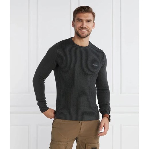 Aeronautica Militare Sweter | Regular Fit ze sklepu Gomez Fashion Store w kategorii Swetry męskie - zdjęcie 184338633