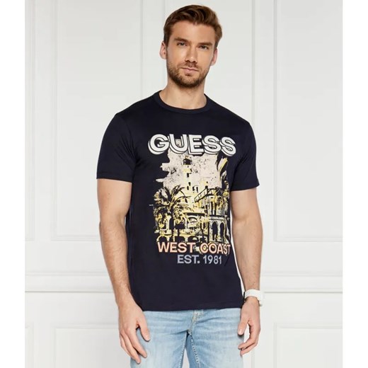 GUESS T-shirt WEAST COAST | Regular Fit ze sklepu Gomez Fashion Store w kategorii T-shirty męskie - zdjęcie 184338651