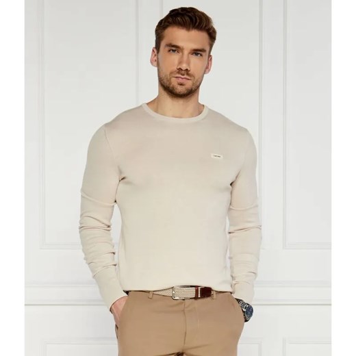 Calvin Klein Sweter | Regular Fit | z dodatkiem jedwabiu ze sklepu Gomez Fashion Store w kategorii Swetry męskie - zdjęcie 184338671