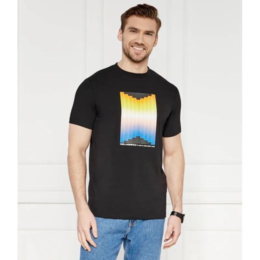 Karl Lagerfeld T-shirt | Regular Fit | stretch ze sklepu Gomez Fashion Store w kategorii T-shirty męskie - zdjęcie 184338724