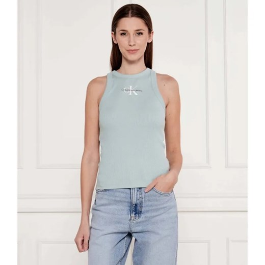 Calvin Klein Jeans Top | Slim Fit ze sklepu Gomez Fashion Store w kategorii Bluzki damskie - zdjęcie 184338733