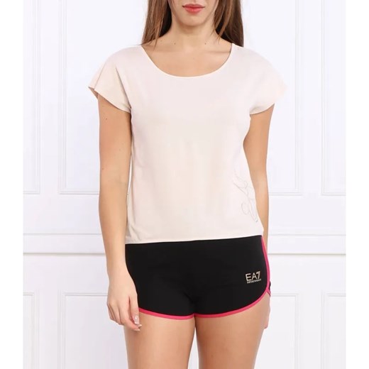 EA7 T-shirt | Regular Fit ze sklepu Gomez Fashion Store w kategorii Bluzki damskie - zdjęcie 184339020