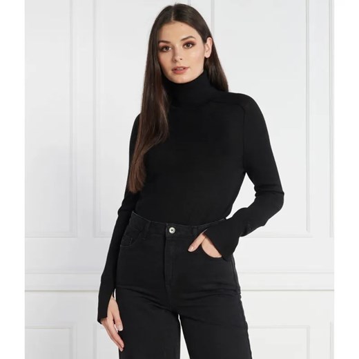 Calvin Klein Wełniany golf EXTRA FINE ROLL-NK | Regular Fit ze sklepu Gomez Fashion Store w kategorii Swetry damskie - zdjęcie 184339061