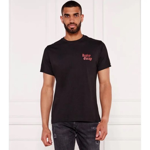 Replay T-shirt | Regular Fit ze sklepu Gomez Fashion Store w kategorii T-shirty męskie - zdjęcie 184339173