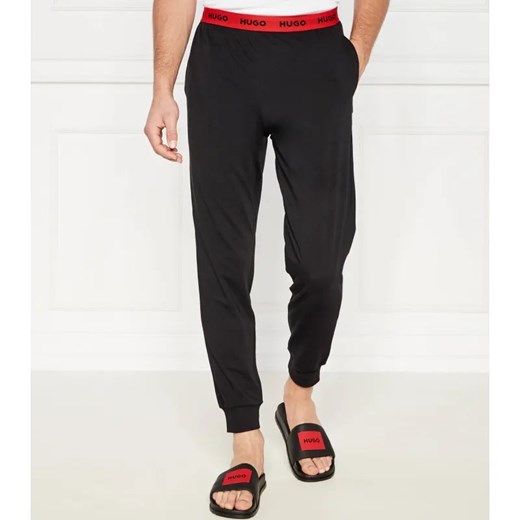 Hugo Bodywear Spodnie od piżamy Linked | Regular Fit ze sklepu Gomez Fashion Store w kategorii Piżamy męskie - zdjęcie 184339193