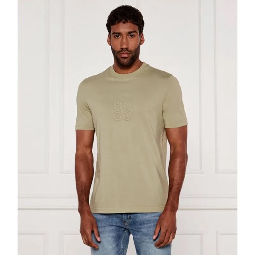 HUGO T-shirt Dustress | Regular Fit ze sklepu Gomez Fashion Store w kategorii T-shirty męskie - zdjęcie 184339250