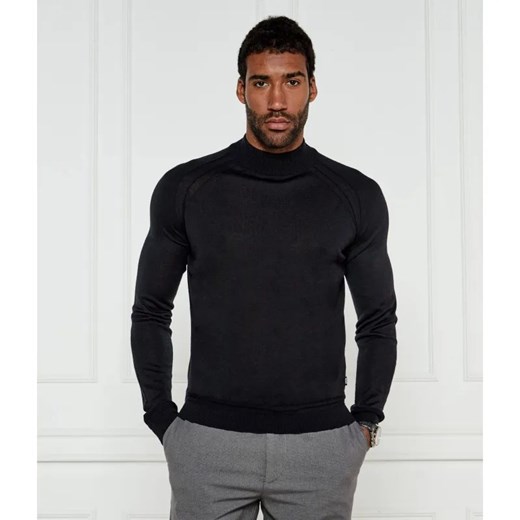 BOSS BLACK Wełniany golf H-Barcel | Slim Fit ze sklepu Gomez Fashion Store w kategorii Swetry męskie - zdjęcie 184339291