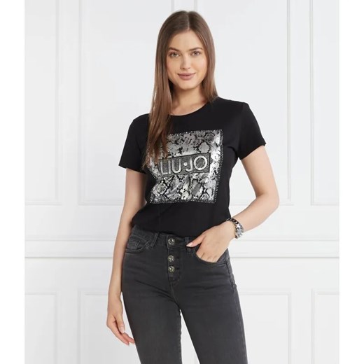 Liu Jo T-shirt | Regular Fit ze sklepu Gomez Fashion Store w kategorii Bluzki damskie - zdjęcie 184339313