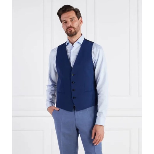 BOSS BLACK Wełniana kamizelka | Slim Fit ze sklepu Gomez Fashion Store w kategorii Kamizelki męskie - zdjęcie 184339553