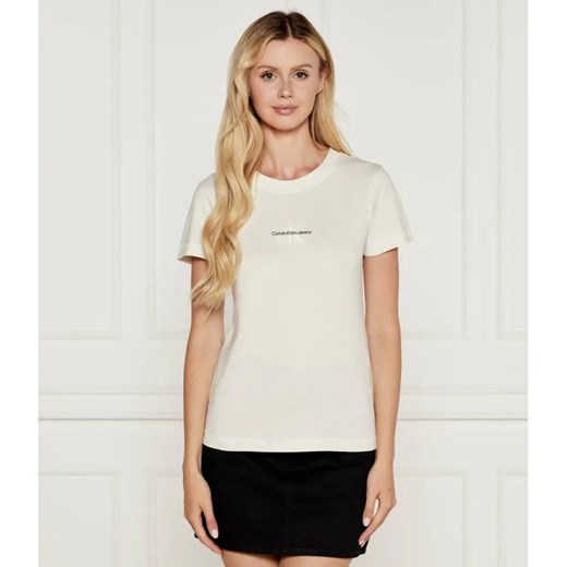 Calvin Klein Jeans T-shirt | Regular Fit ze sklepu Gomez Fashion Store w kategorii Bluzki damskie - zdjęcie 184339561