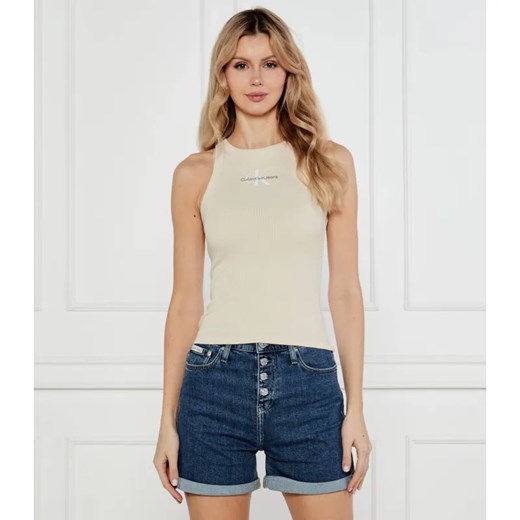 Calvin Klein Jeans Top | Slim Fit ze sklepu Gomez Fashion Store w kategorii Bluzki damskie - zdjęcie 184339600