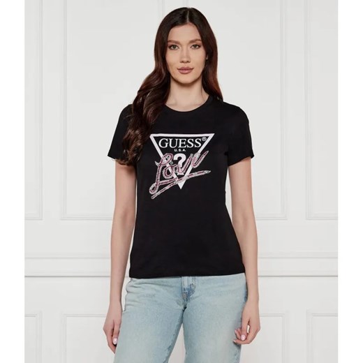 GUESS T-shirt | Regular Fit ze sklepu Gomez Fashion Store w kategorii Bluzki damskie - zdjęcie 184339683