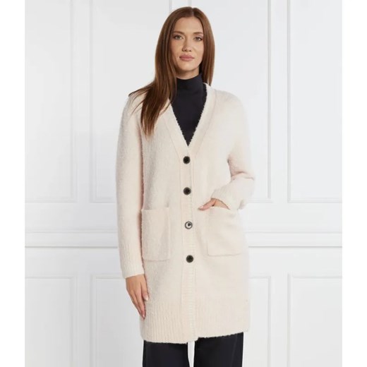 Marc Cain Wełniany kardigan | Regular Fit ze sklepu Gomez Fashion Store w kategorii Swetry damskie - zdjęcie 184339692