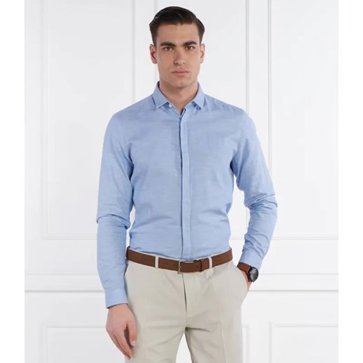 HUGO Koszula Ketran | Slim Fit | z dodatkiem lnu ze sklepu Gomez Fashion Store w kategorii Koszule męskie - zdjęcie 184339751
