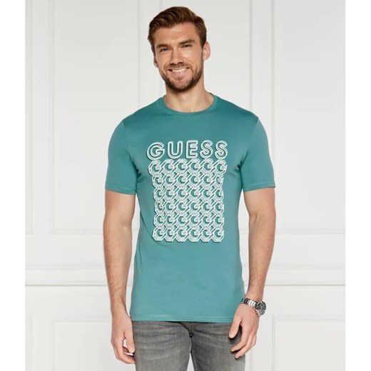 GUESS T-shirt G CHAIN | Slim Fit ze sklepu Gomez Fashion Store w kategorii T-shirty męskie - zdjęcie 184339923