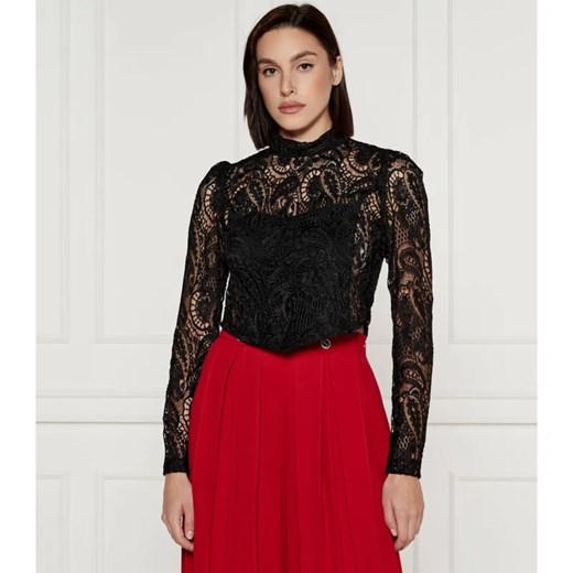 TWINSET Koronkowa bluzka | Cropped Fit ze sklepu Gomez Fashion Store w kategorii Bluzki damskie - zdjęcie 184339981