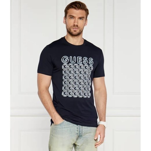 GUESS T-shirt G CHAIN | Slim Fit ze sklepu Gomez Fashion Store w kategorii T-shirty męskie - zdjęcie 184340080