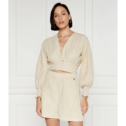 Liu Jo Koszula | Regular Fit | z dodatkiem lnu ze sklepu Gomez Fashion Store w kategorii Koszule damskie - zdjęcie 184340083