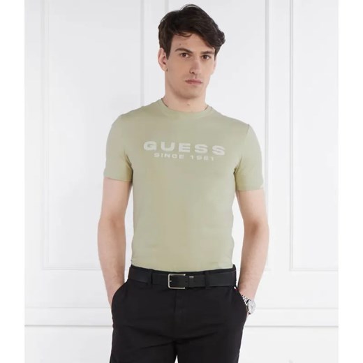 GUESS T-shirt | Slim Fit | stretch ze sklepu Gomez Fashion Store w kategorii T-shirty męskie - zdjęcie 184340132