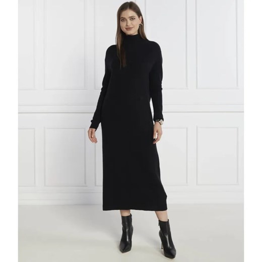 Tommy Hilfiger Wełniana sukienka MD WOOL CASH ROLL-NK | z dodatkiem kaszmiru ze sklepu Gomez Fashion Store w kategorii Sukienki - zdjęcie 184340272