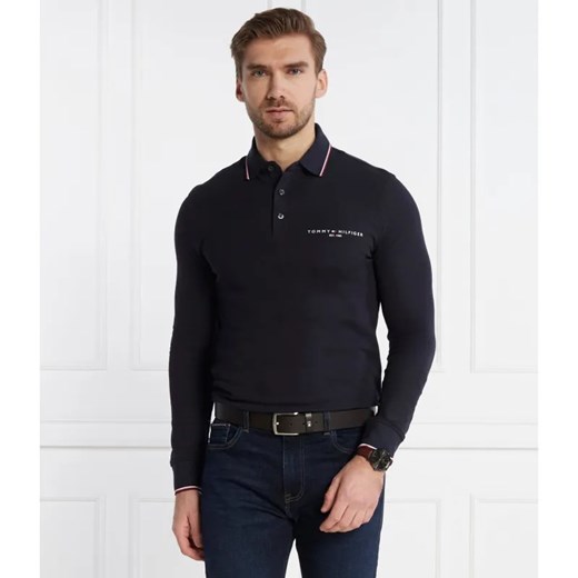 Tommy Hilfiger Polo TIPPED PLACE L/S | Slim Fit ze sklepu Gomez Fashion Store w kategorii T-shirty męskie - zdjęcie 184340521