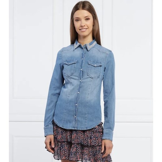Liu Jo Koszula | Regular Fit | denim ze sklepu Gomez Fashion Store w kategorii Koszule damskie - zdjęcie 184340532