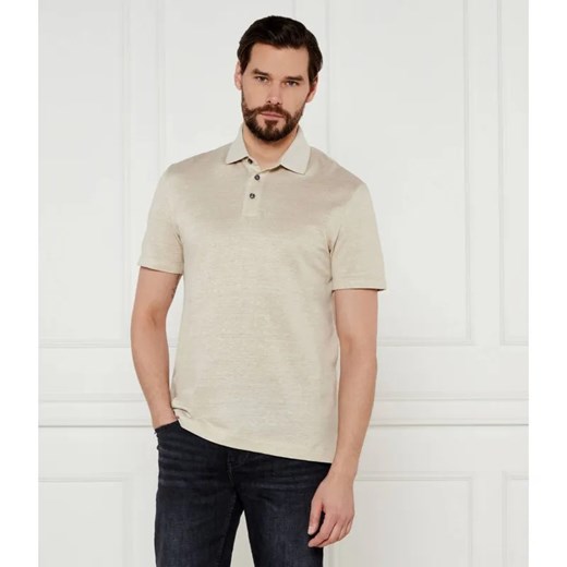 BOSS BLACK Polo H-Press 28 | Regular Fit | z dodatkiem lnu ze sklepu Gomez Fashion Store w kategorii T-shirty męskie - zdjęcie 184340580