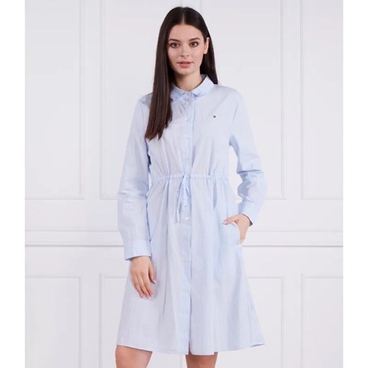 Tommy Hilfiger Sukienka ITHAKA KNEE SHIRT-DRESS LS ze sklepu Gomez Fashion Store w kategorii Sukienki - zdjęcie 184340652