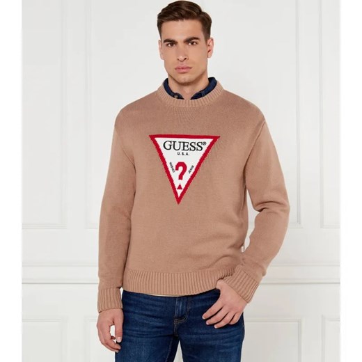 Guess Jeans Sweter | Regular Fit ze sklepu Gomez Fashion Store w kategorii Swetry męskie - zdjęcie 184340741
