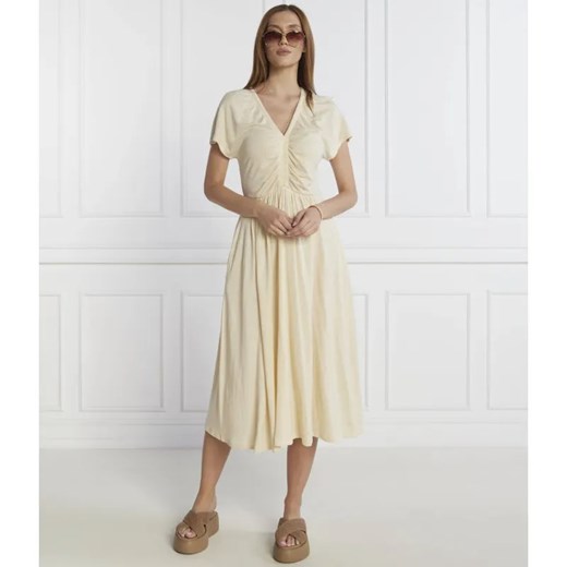 Max Mara Leisure Lniana sukienka DEMETRA ze sklepu Gomez Fashion Store w kategorii Sukienki - zdjęcie 184340752