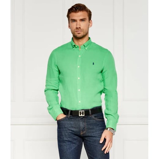 POLO RALPH LAUREN Lniana koszula | Slim Fit ze sklepu Gomez Fashion Store w kategorii Koszule męskie - zdjęcie 184340781