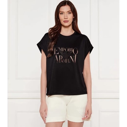 Emporio Armani T-shirt | Loose fit ze sklepu Gomez Fashion Store w kategorii Odzież plażowa - zdjęcie 184340831