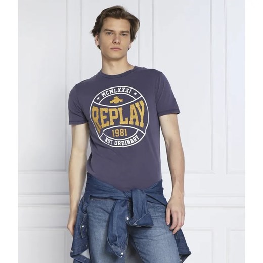 Replay T-shirt | Regular Fit Replay XL promocja Gomez Fashion Store