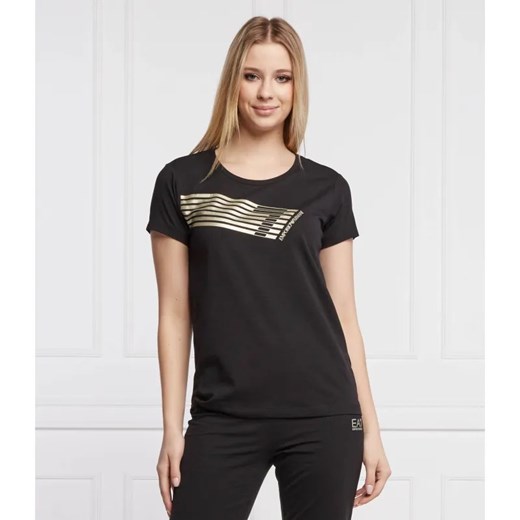EA7 T-shirt | Regular Fit ze sklepu Gomez Fashion Store w kategorii Bluzki damskie - zdjęcie 184340950
