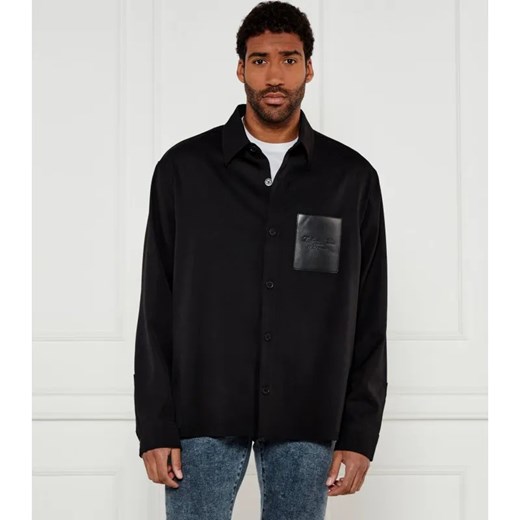 Balmain Wełniana koszula | Oversize fit ze sklepu Gomez Fashion Store w kategorii Koszule męskie - zdjęcie 184340993