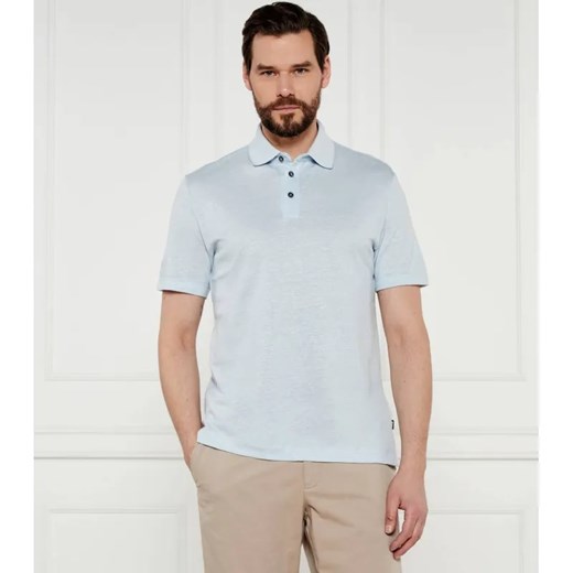 BOSS BLACK Polo H-Press 28 | Regular Fit | z dodatkiem lnu ze sklepu Gomez Fashion Store w kategorii T-shirty męskie - zdjęcie 184340994